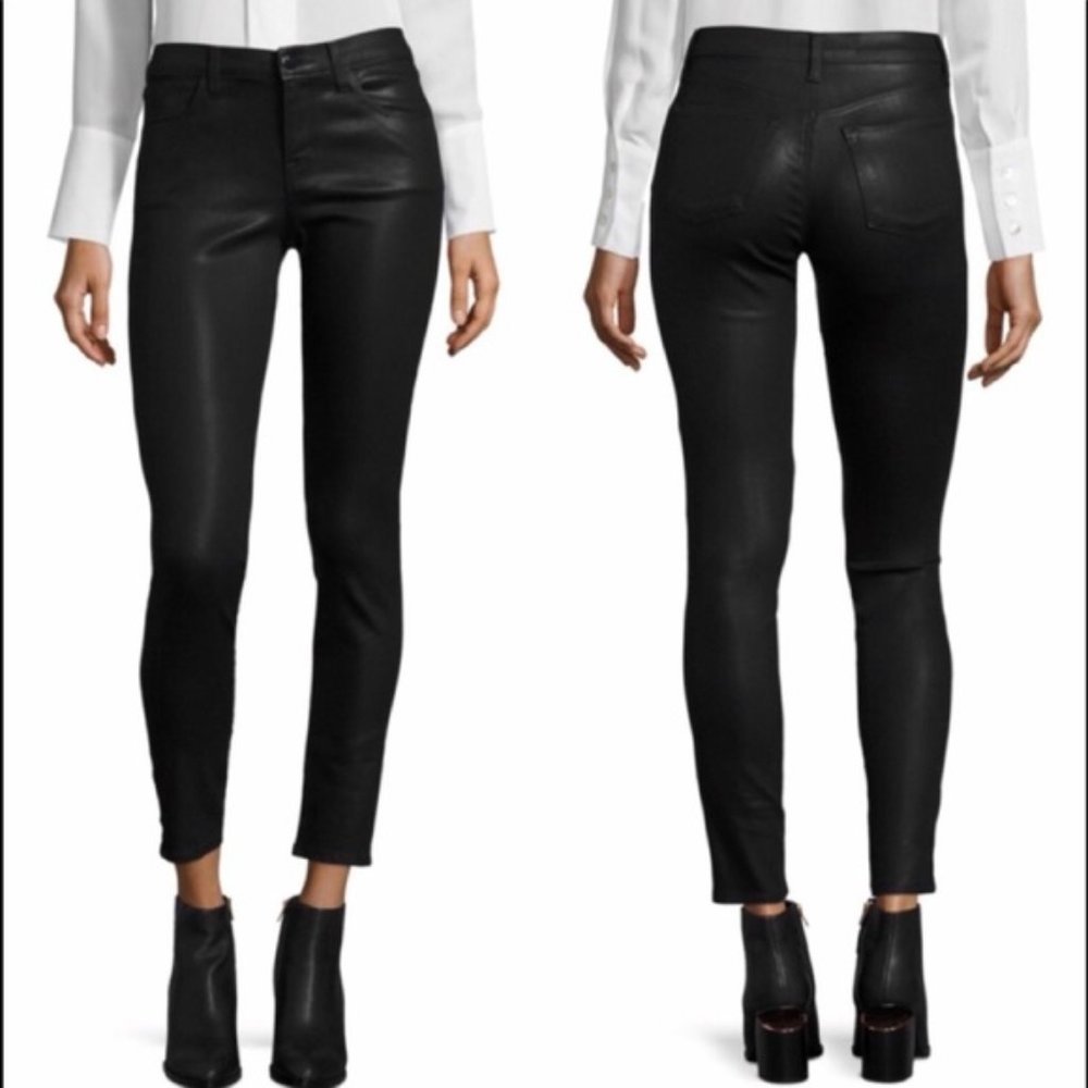 J Brand Super Skinny Coated Jeans